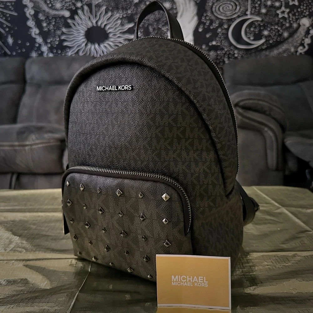 Michael Kors Black Studded Backpack - Picture 10 of 14